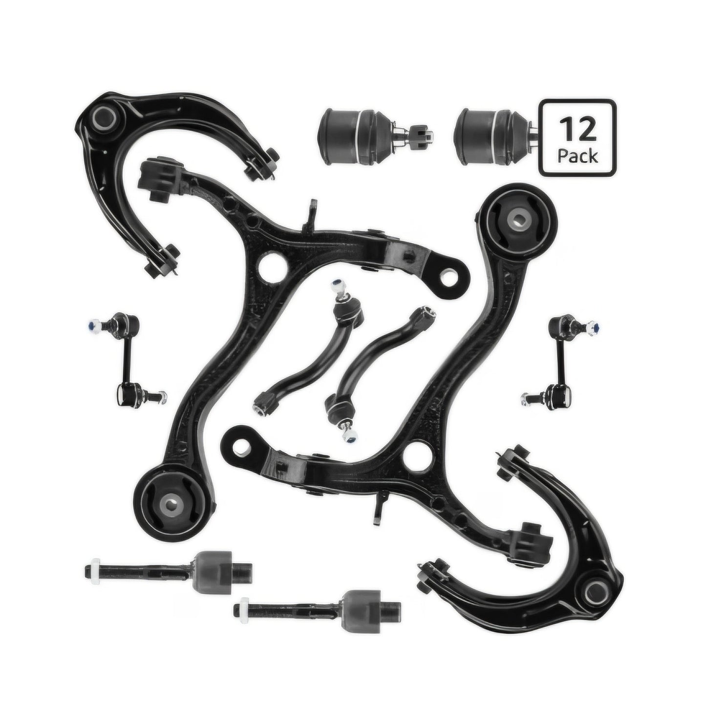 Front Upper & Lower Control Arm w/Ball Joint for Honda Accord 2008-2012