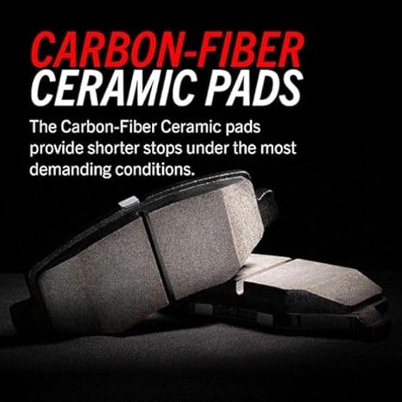PowerStop Front Brake Pads For Genesis G70 2019-22, Kia Stinger 2018-23 - Z26 Carbon-Fiber Ceramic