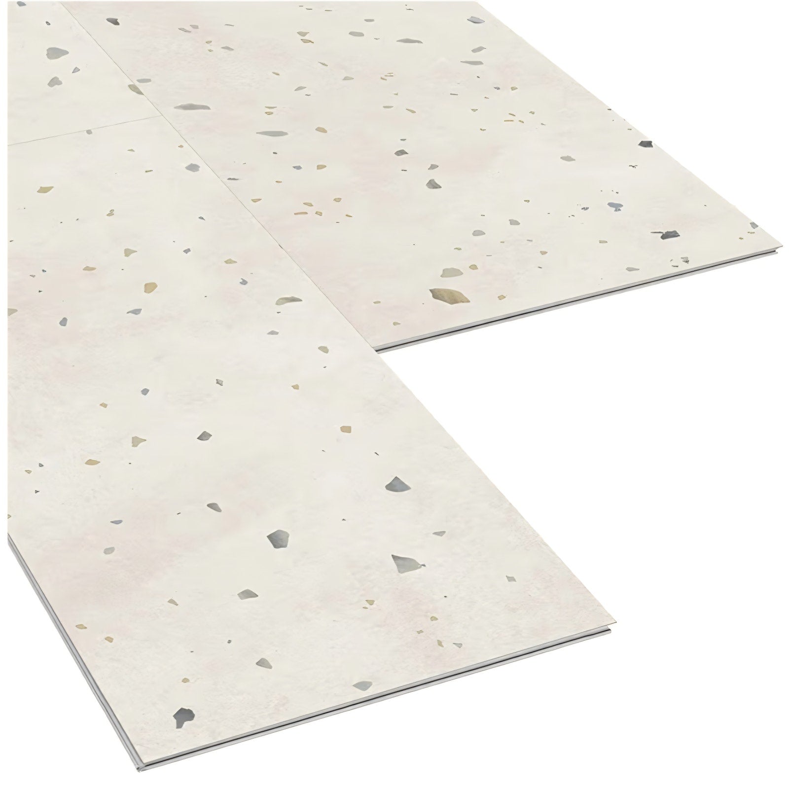 Allure Luxury Vinyl Tile Flooring, 22 Mil Wear Layer, Perfect Parfait Terrazzo 12" x 24", 6.5 mm