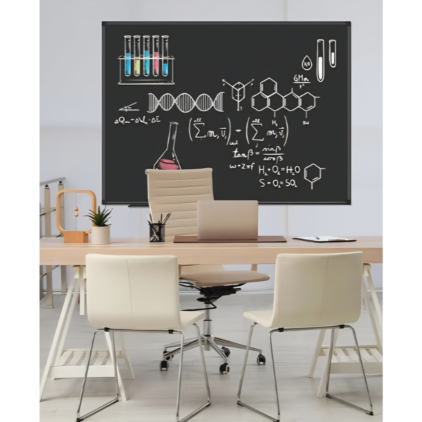 XBoard Magnetic Chalkboard Blackboard 48 x 36, Chalk Board/Black Board with 2 Magnets