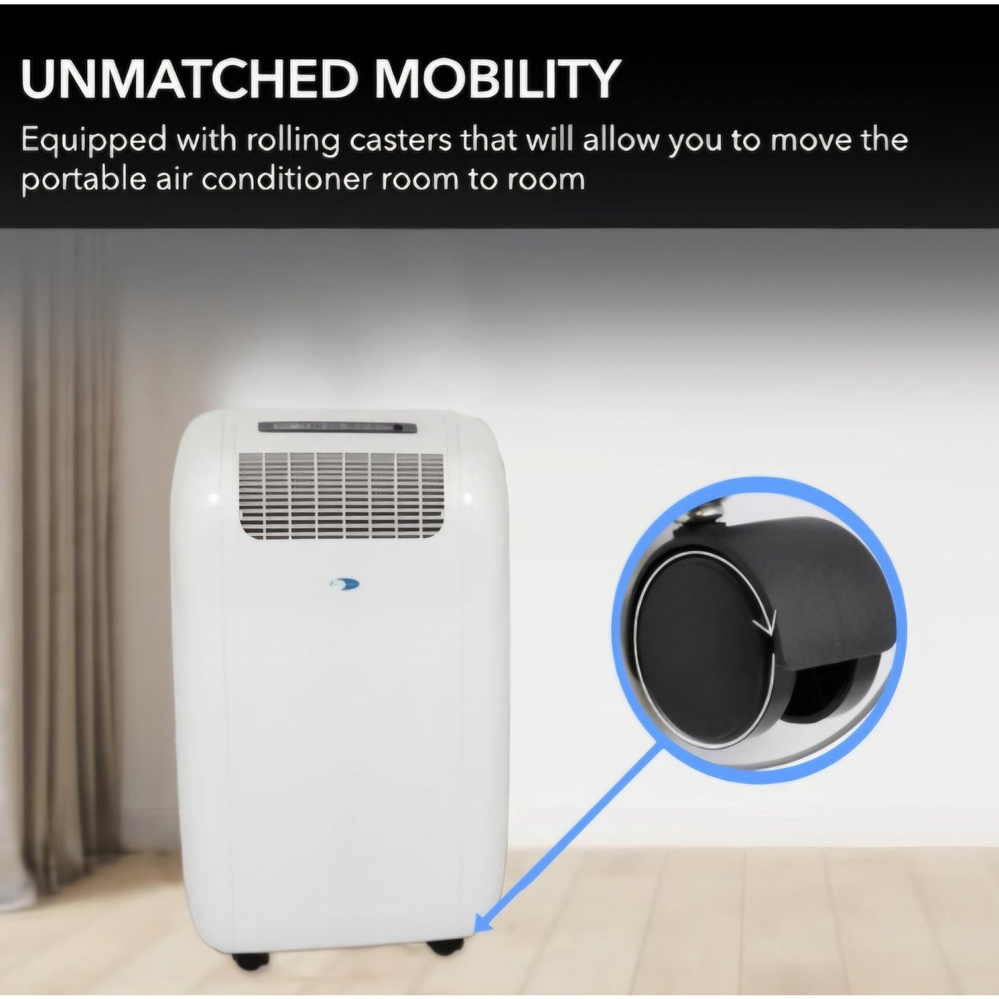 Whynter ARC-101CW Cool Size 10,000 BTU (5,200 BTU SACC) Portable Air Conditioner