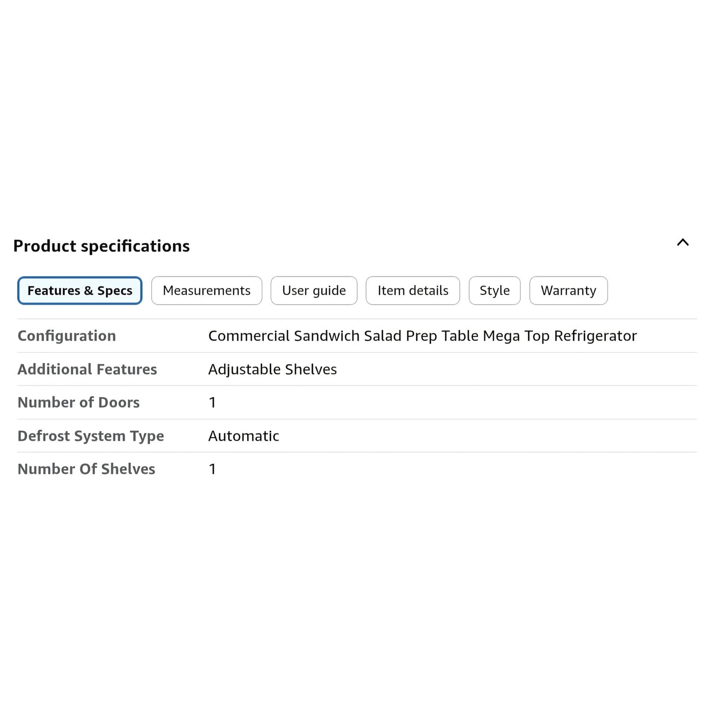 29" W Commercial Sandwich Salad Prep Table Mega Top Refrigerator, 7.6 Cu.ft Single Door Stainless