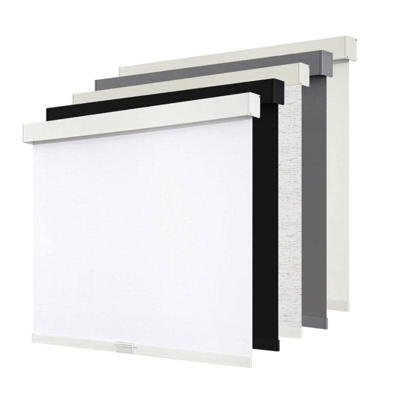 SUNOFF Cordless Blackout Roller Shades Blinds for Windows,34"W x 72"H,White Black Out Fabric