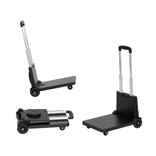 Folding Trolley for Moving, 220 lbs Heavy Duty Luggage,4 Wheel Foldable,Expandable