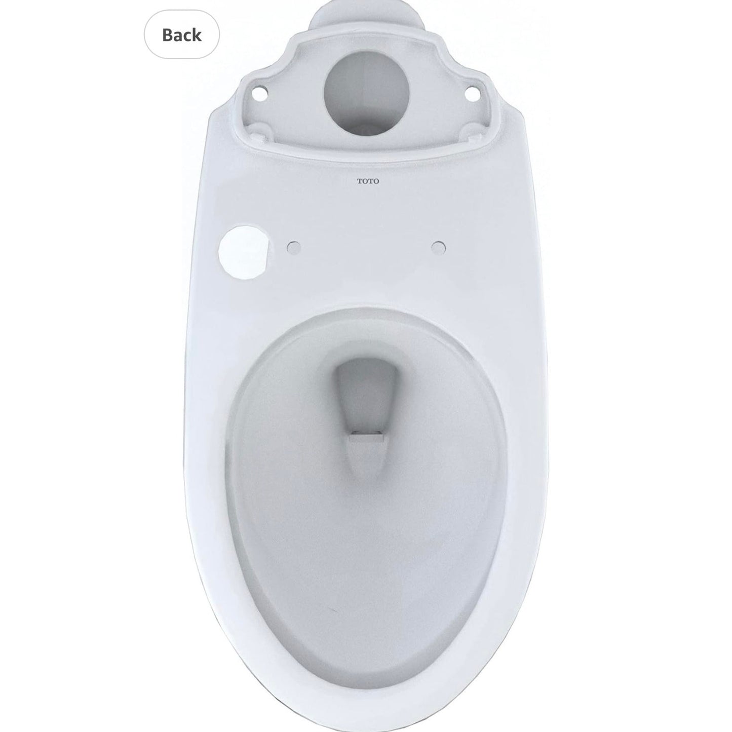 TOTO Drake Elongated Universal Height TORNADO FLUSH Toilet Bowl with 10 Inch Rough