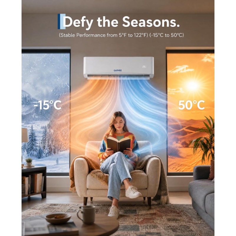 GarveeHome SEER 17 12000BTU 115V Mini Split Air Conditioner