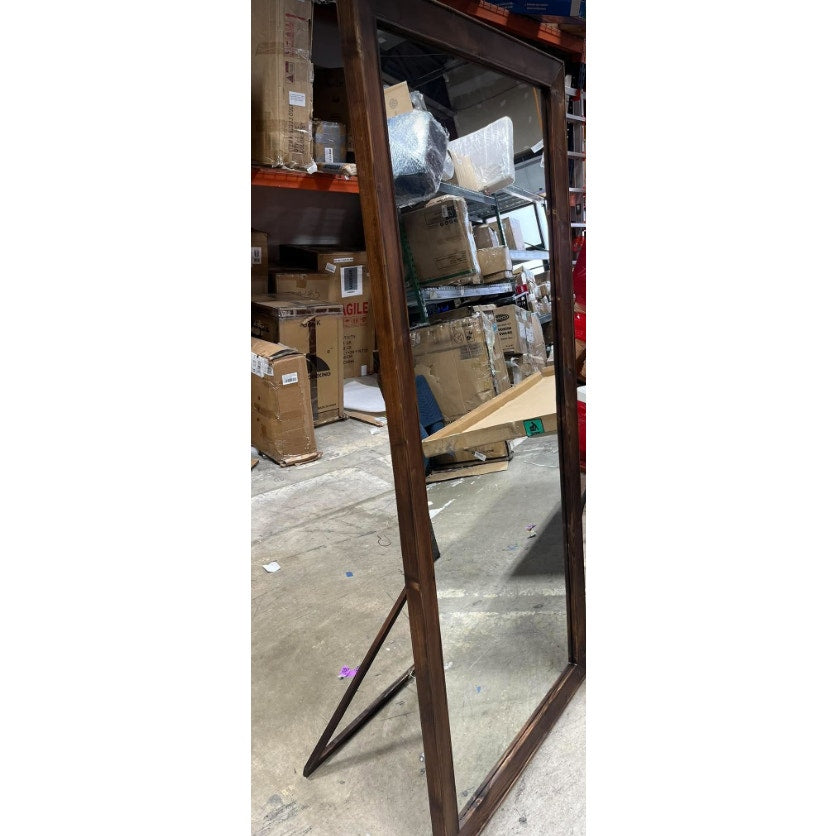 MirrMuse Rustic Farmhouse Full Length Mirror with Stand 71"x32"