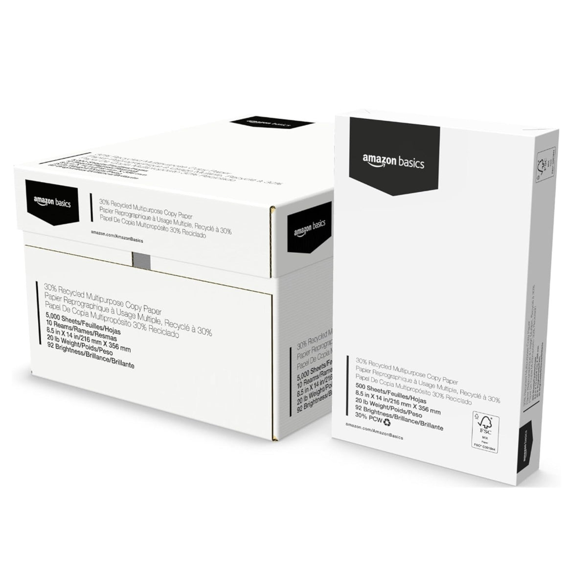 Copied - 30% Recycled Multipurpose Copy & Print Paper, 8.5 x 14 in, 20 lb Weight