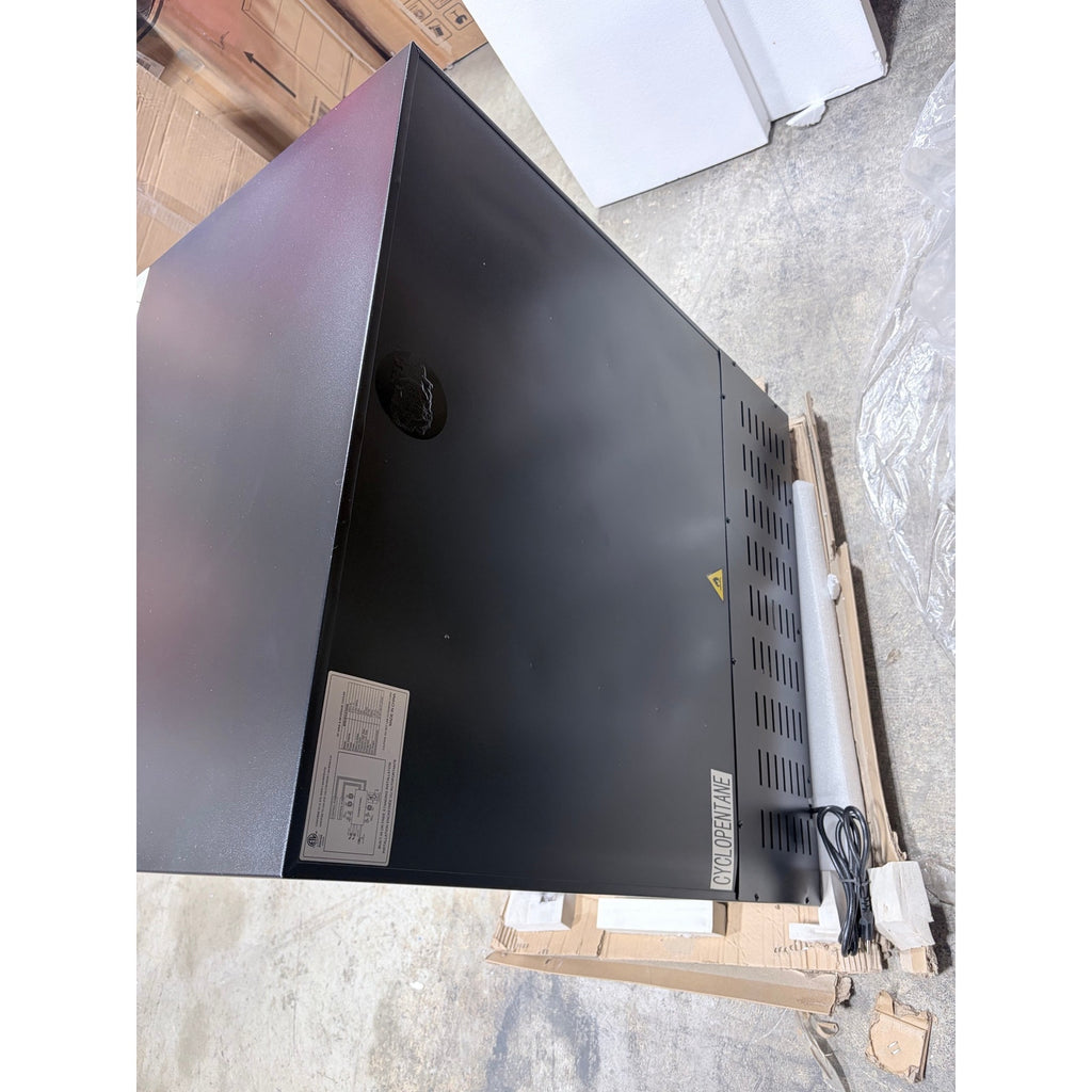 Wine and beverage refrigerator 30 inch dual doors.