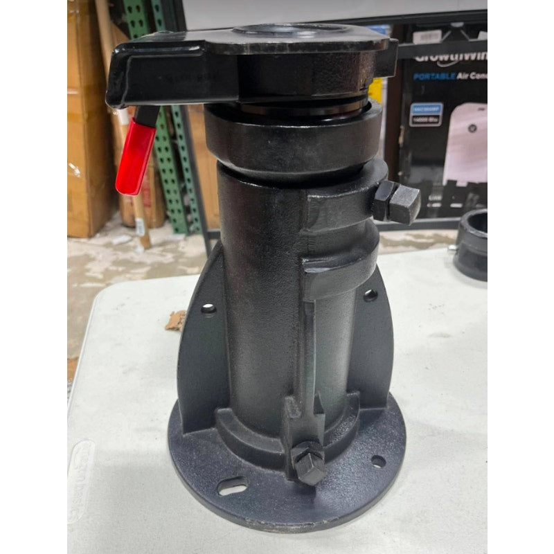 C5G1216 12"-16" Adjustable Height Cushioned 5th Wheel to Gooseneck Adapter w/Safety Chain forCamper