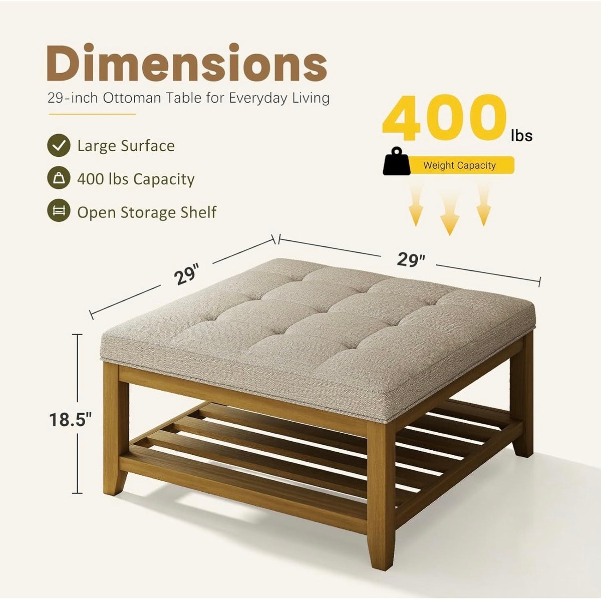 Ottoman with Storage Bench