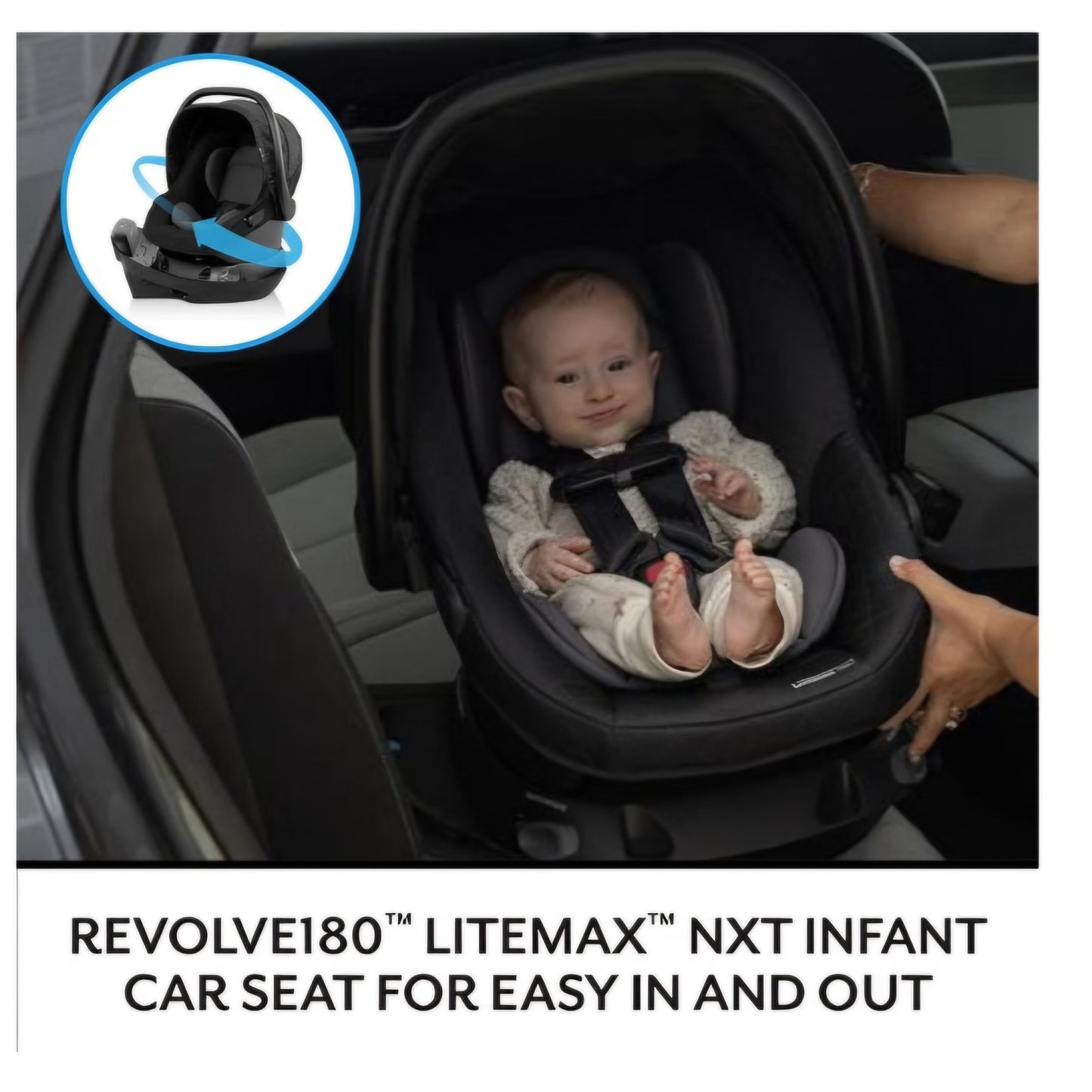 Evenflo Shyft Intuiti Travel System with Revolve180 LiteMax™ NXT Rotating Rear-Facing Lightweight