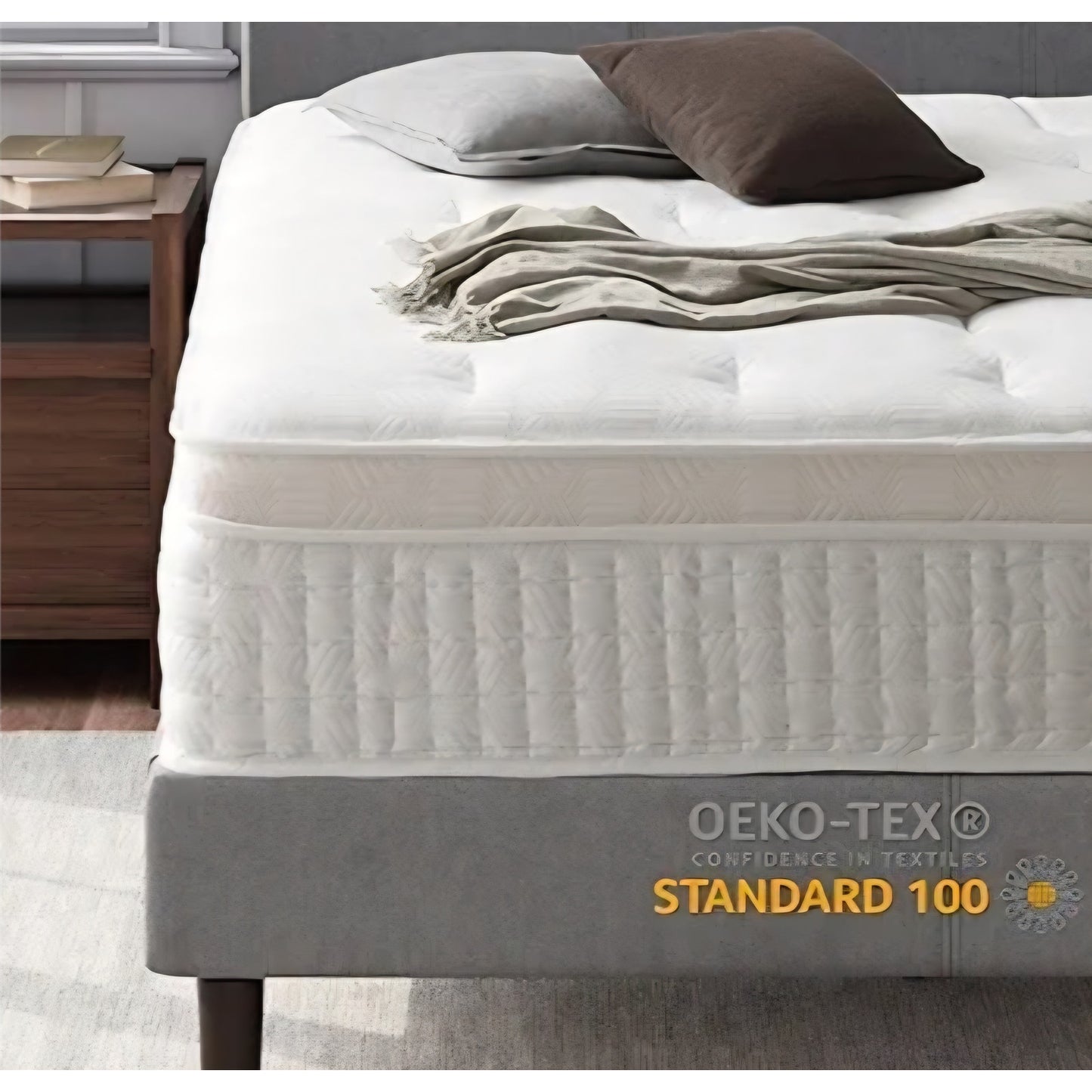 ZINUS 13 Inch Euro Top Pocket Spring Hybrid Mattress, California King, Pressure Relief, Pocket Innersprings for Motion Isolation, Mattress in A Box
