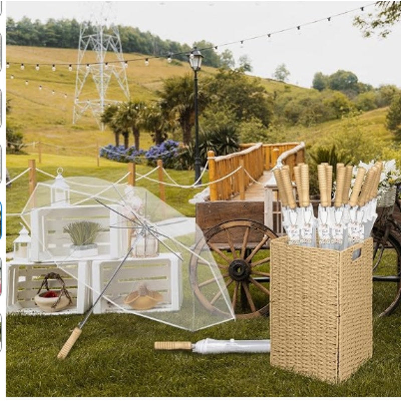 Aodaer Wedding Umbrella Bulk with Foldable Storage Box Auto Open Foldable Umbrellas Windproof