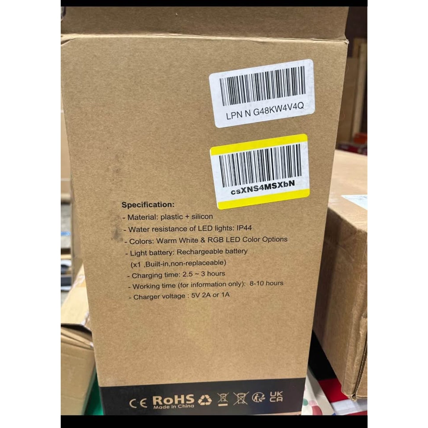 NiceBuy Portable Outdoor Lamps for Patio Waterproof Rechargeable USB Battery Powered Table Lamp Cord