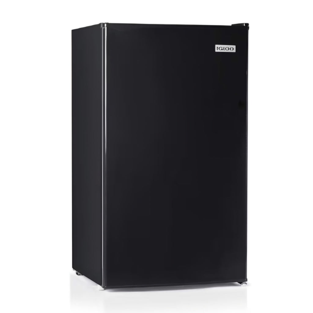 3.2 Cu.Ft. Mini Fridge with Freezer - Single Door Compact Refrigerator with Glass Shelves for Homes
