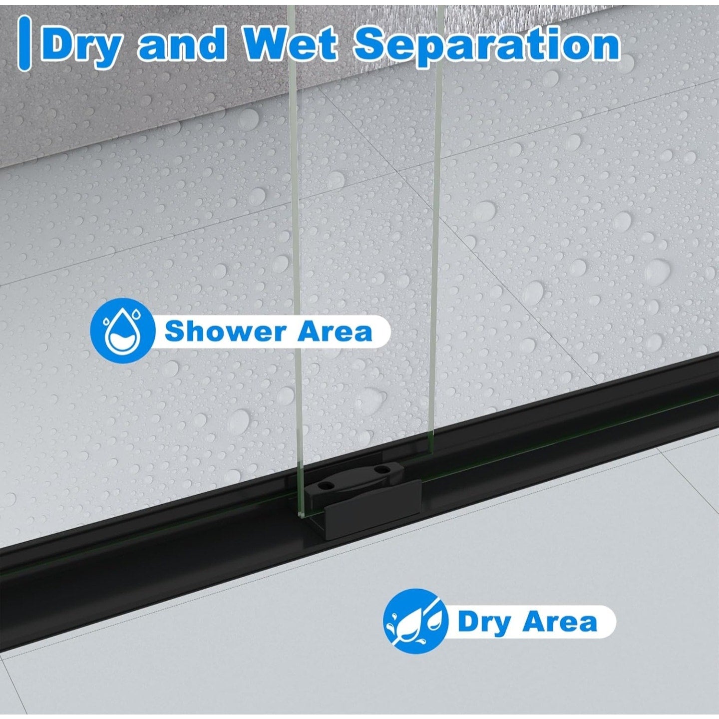 56-60" W x 62" H Tub Shower Door Bathroom Double Sliding Shower Door 5/16"(8mm) Thick Tempered