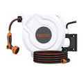 NEO-TEC 115ft 5/8" Retractable Garden Hose Reel with Auto Rewind Any Length Lock Heavy Duty Hose