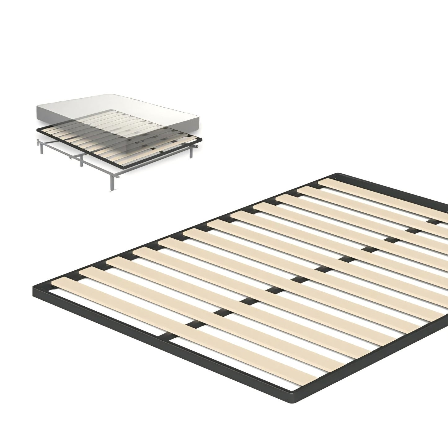 ZINUS Deepak Easy Assembly Wood Slat 1.6 Inch Bunkie Board, Bed Slat Replacement, Full