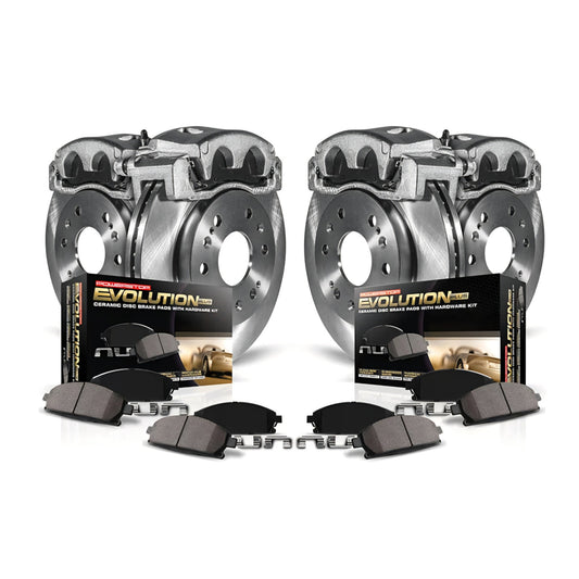 Nissan Rogue Power Stop KCOE8268 Autospecialty Front and Rear Stock Replacement Caliper Kit- OE