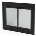 Stanbroil Fireplace Glass Cabinet-Style Door, Black Finish, Large, Decorative Fireplace Screen Door for Fireplace Accessories