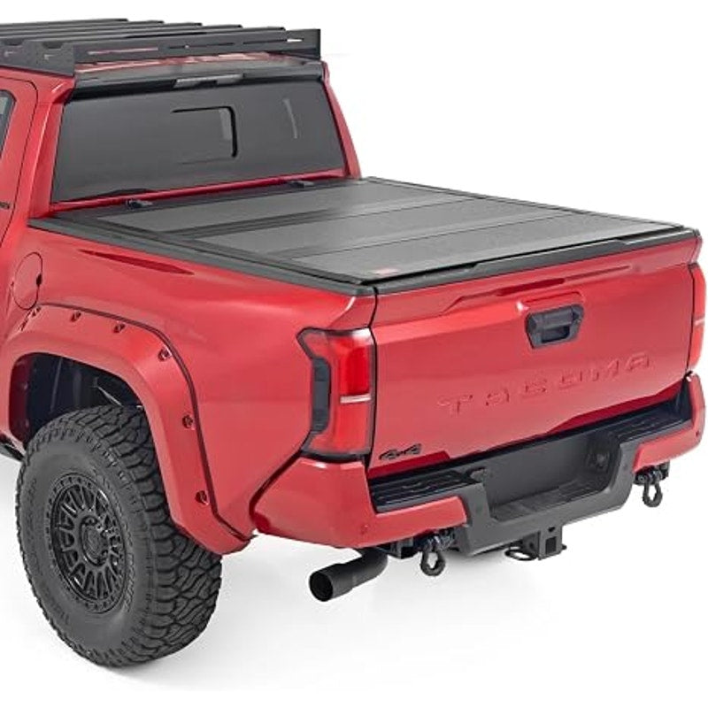 Tri-Fold Flip Up Tonneau Cover, Toyota Tacoma (2024-2026) Fits 5' Bed w/Utility Rail System