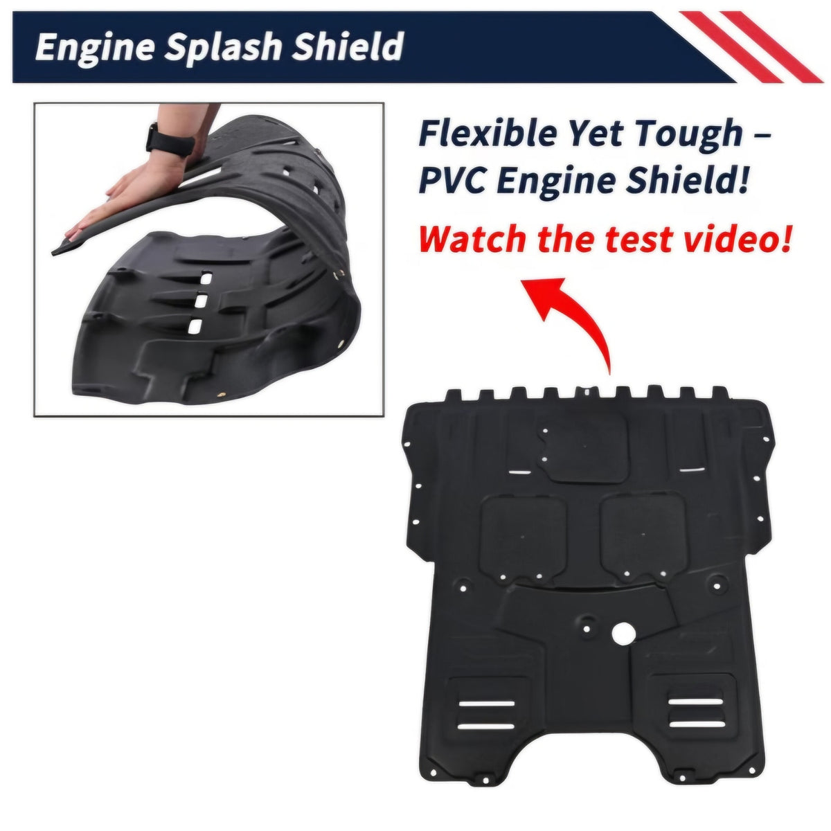 Engine Splash Shield Guard for VW Atlas 2018-2025 / Cross Sport 2020-2025 - Heavy-Duty PVC