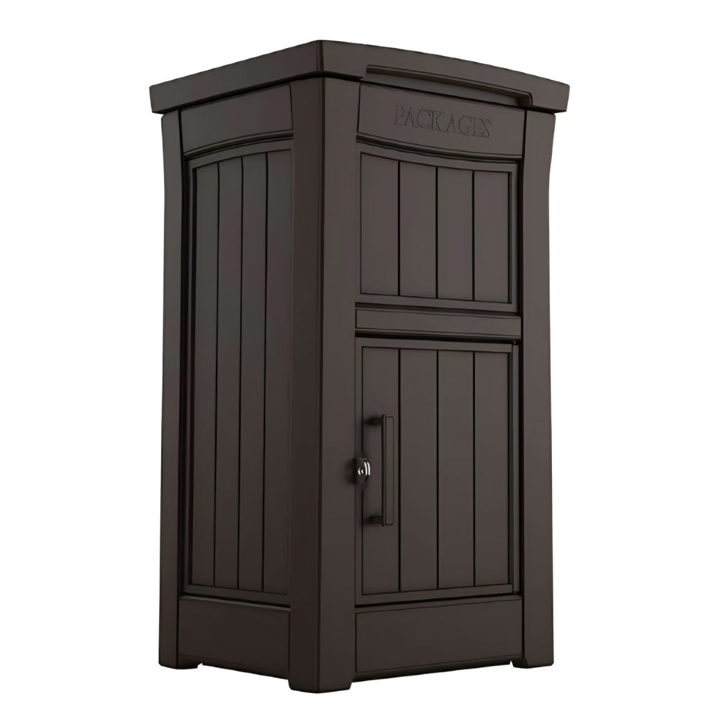 Keter Delivery Box for Porch with Lockable Secure Storage Compartment to Keep Packages Safe