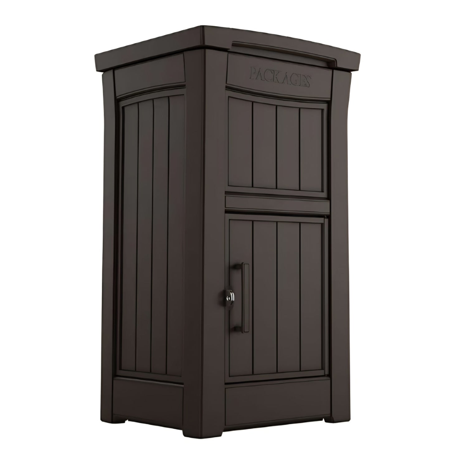 Keter Delivery Box for Porch with Lockable Secure Storage Compartment to Keep Packages Safe