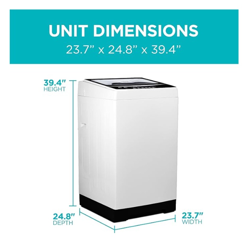 BLACK+DECKER 3.0 Cu. Ft. Portable Washer, 26.5 lb. Capacity, BPW30MW, White | 26.5 lb. Capacity Washing Machine