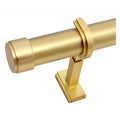 BlastHome® Luxury Fixed Length Curtain Rod, 7 ft, Brushed Gold