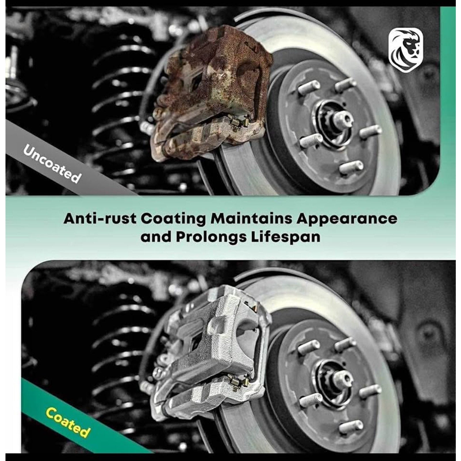 Rear Passenger Side Brake Caliper Assembly with 1 Piston Replacement for Chevrolet Silverado Tahoe G