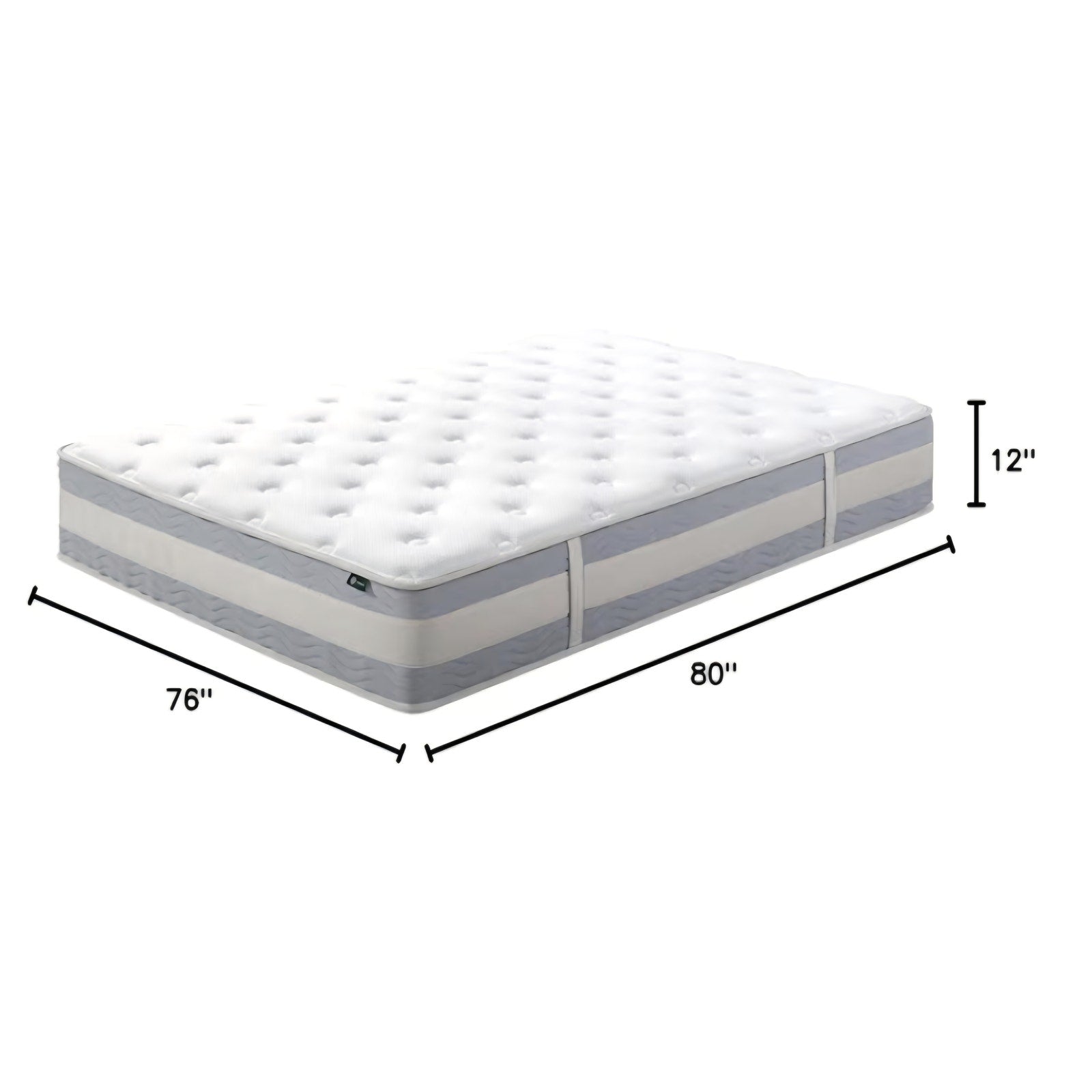 ZINUS 12 Inch Comfort Support Hybrid Mattress, King, Medium Plush